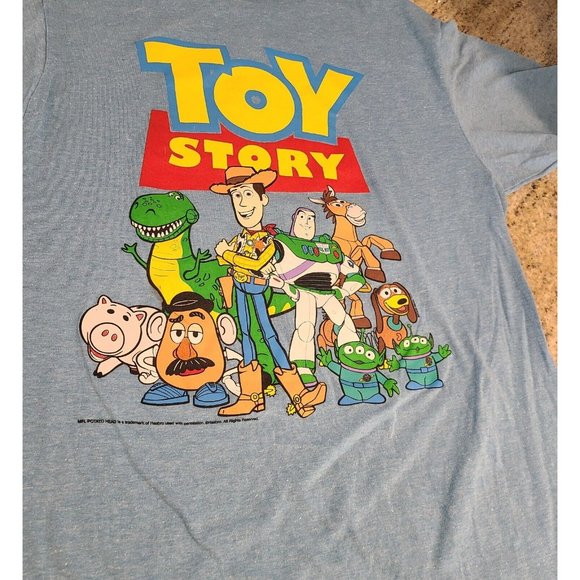 Disney Pixar Size M TOY STORY LOGO & CHARACTERS T-SHIRT Woody Slinko Alien Buzz - Picture 7 of 12